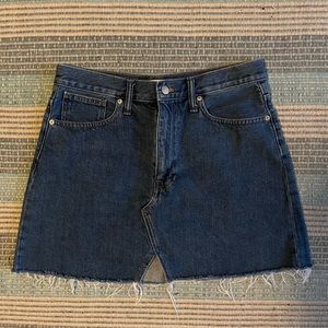 Madewell Rigid A Line Denim Skirt